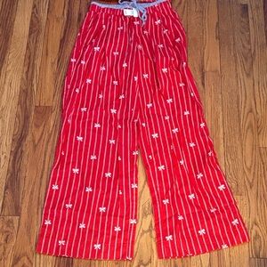 Aerie Flannel Stripes and Bows Pajama Pants ⭐️